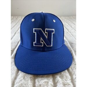 VTG The Game Pro Embroidered N Baseball Hat Fitted Blue White GP521 S Flex Fit